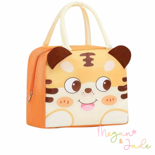 Tiger Orange Insulated Lunch Bag